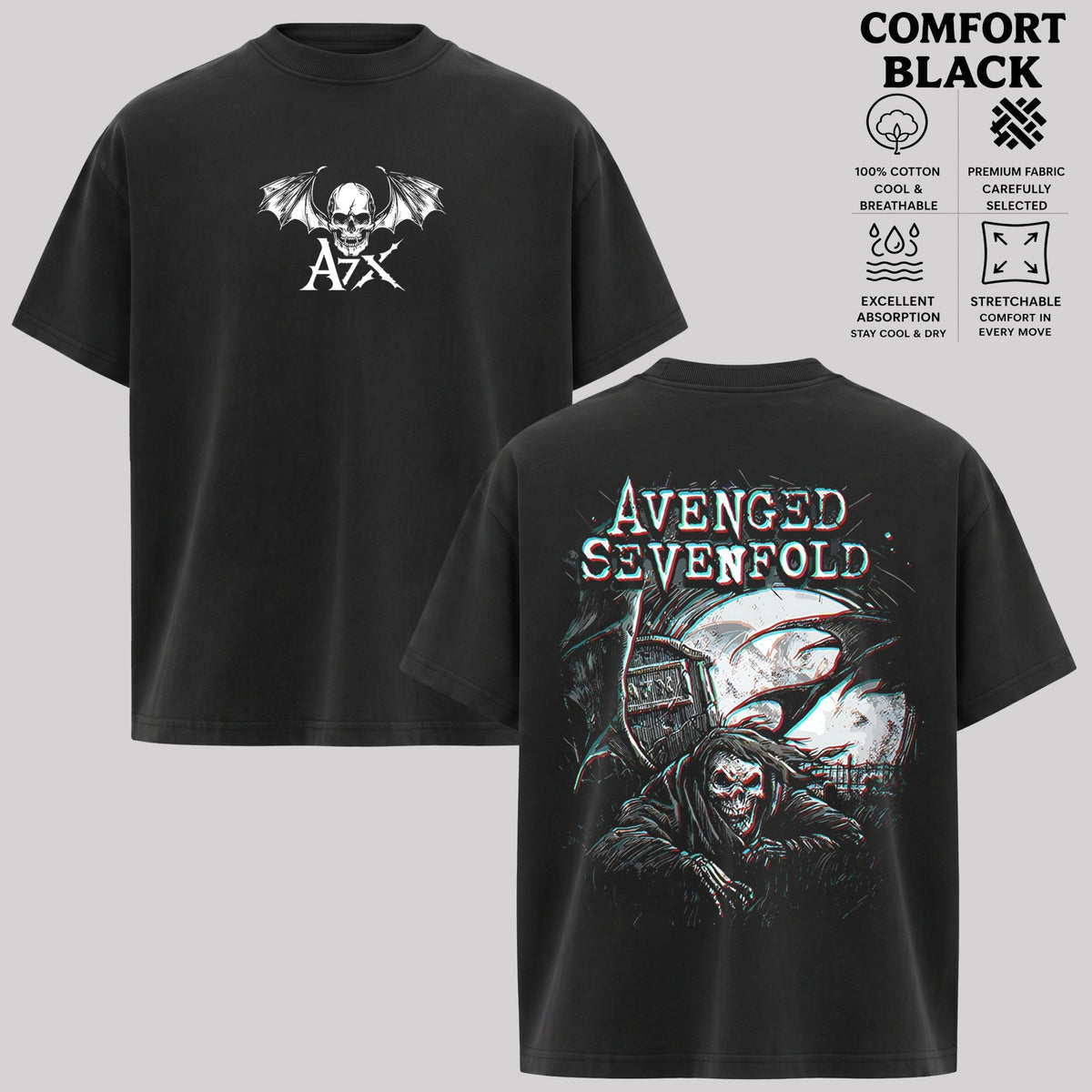 Avenged Sevenfold The Nightmare Is Red Tour T-shirt & Hoodie