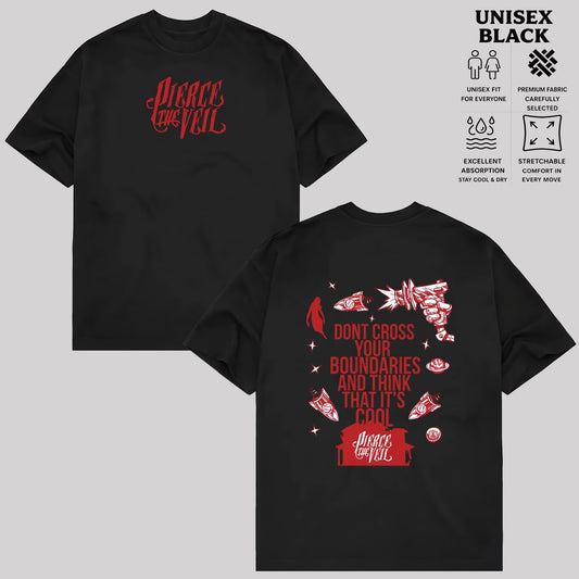 Pierce the Veil Don't Cross Your Boundaries Graphic T-Shirt & Hoodie