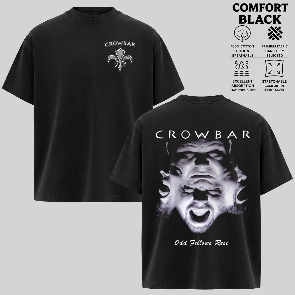 Crowbar Odd Fellows Rest T-Shirt & Hoodie