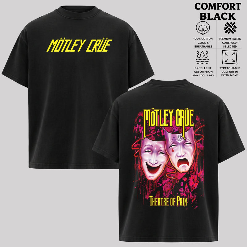 Vintage Motley Theatre of Pain Graphic T-Shirt & Hoodie