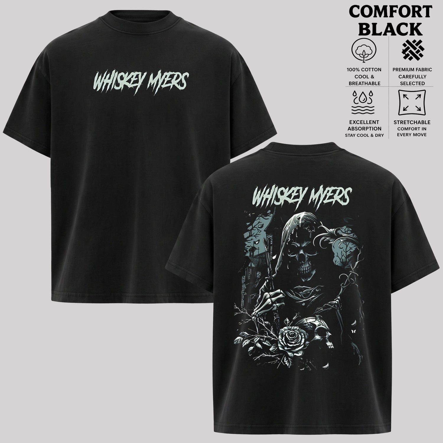 Whiskey Myers Death Reaper Artwork T-Shirt & Hoodie