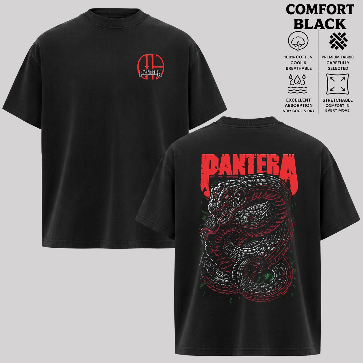 Pantera Snake Graphic T-Shirt & hoodie