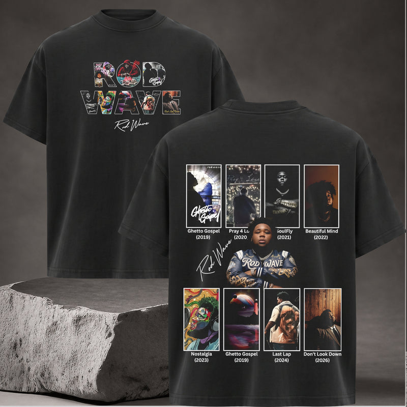 Rod Wave Don’t Look Down Tour Double Sided Concert Graphic Tee T-Shirt