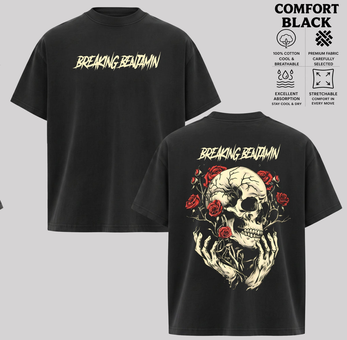 Vintage BREAKING BENJAMIN BAND T-Shirt & Hoodie