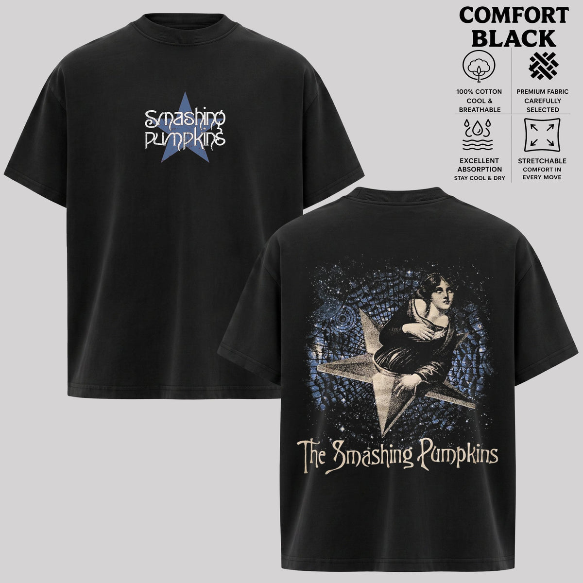 The Smashing Pumpkins Star Girl Graphic T-Shirt & Hoodie