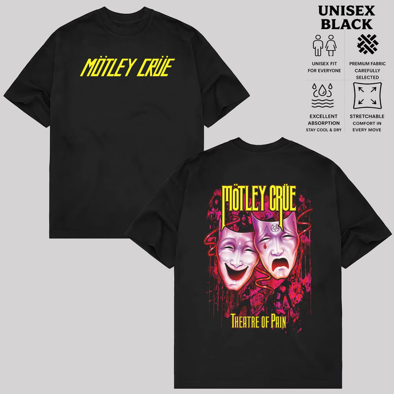 Vintage Motley Theatre of Pain Graphic T-Shirt & Hoodie
