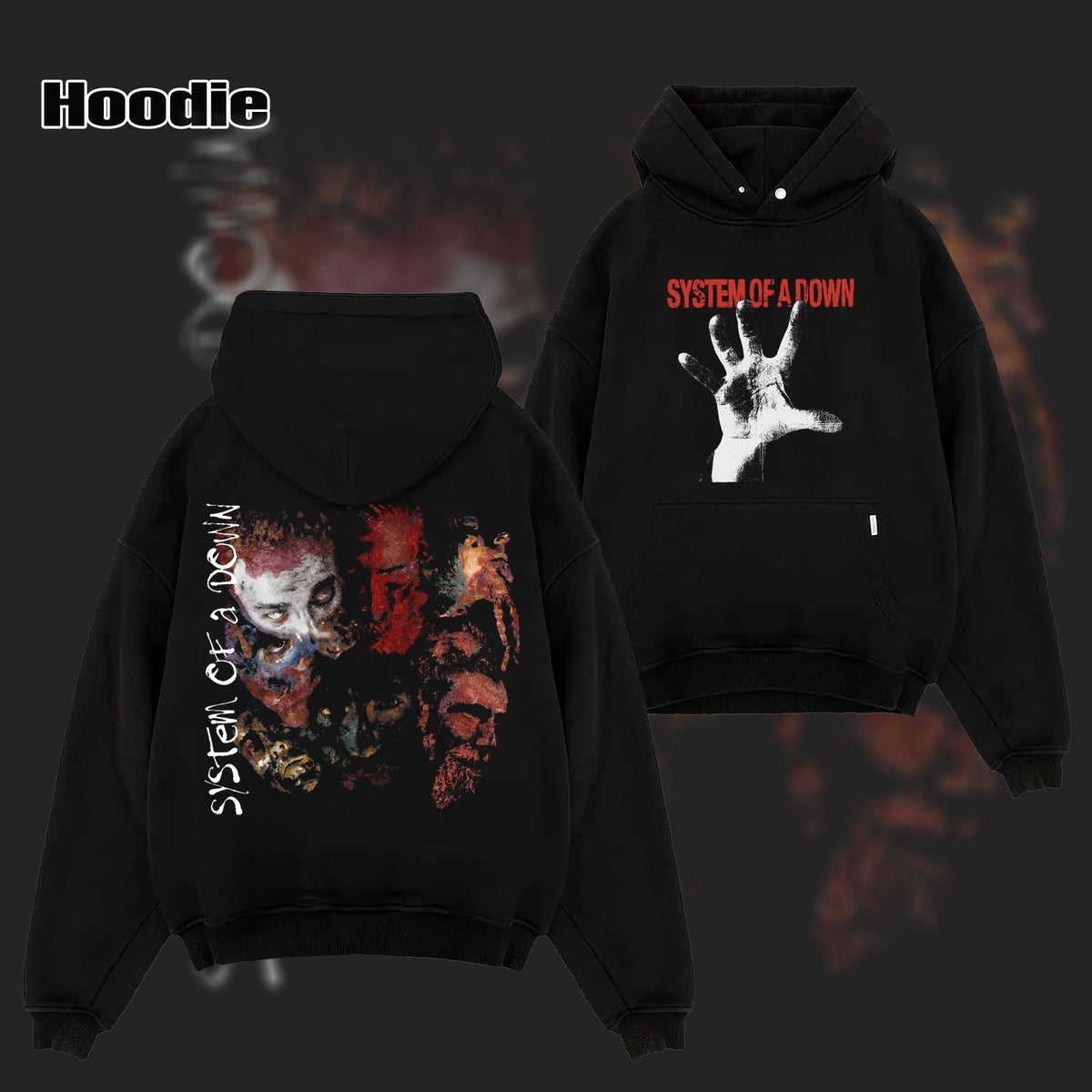 Vintage System Of A Down "Painted Faces" T-Shirt & Hoodie