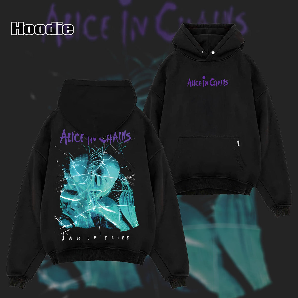 Retro Band Merchandise Official Alice In Chains Facelift T-Shirt & Hoodie