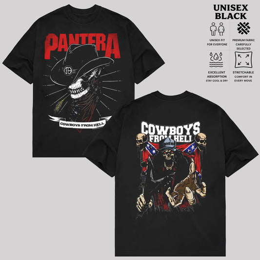 Pantera Cowboys From Hell Graphic T-Shirt Heavy Metal Band Shirt & Hoodie