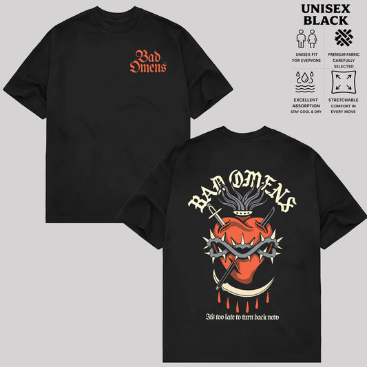 Retro Bad Omens Snake And Skull Graphic Tee T-Shirt & Hoodie
