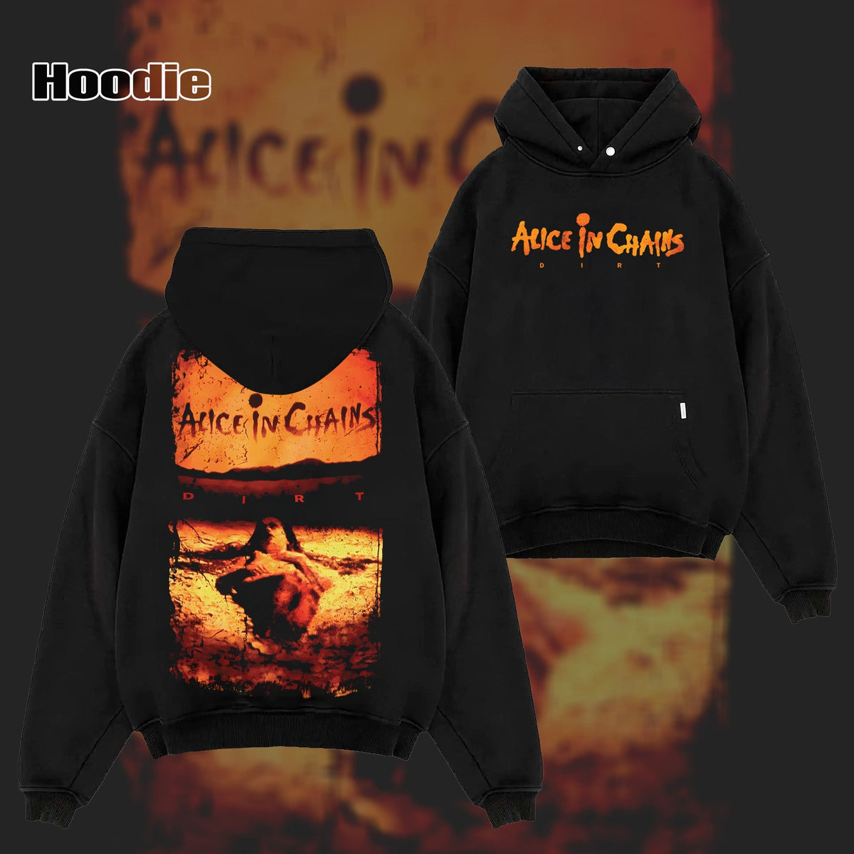Retro Alice in Chains Dirt Album Cover T-Shirt  & Hoodie