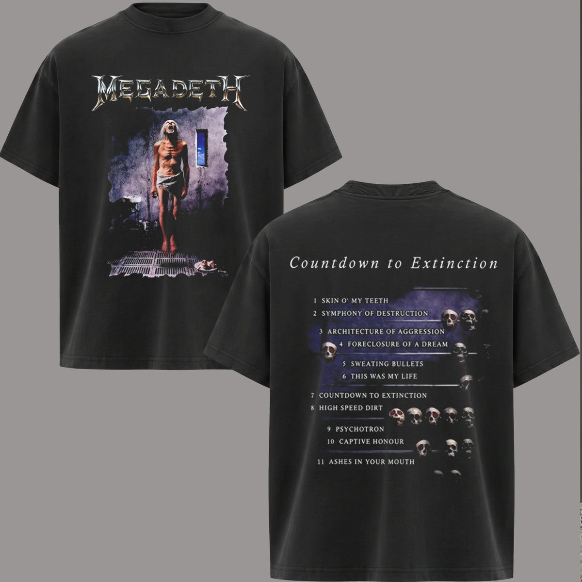 Megadeth Skeleton Demon Rock band Music Graphic Tee T-Shirt & Hoodie