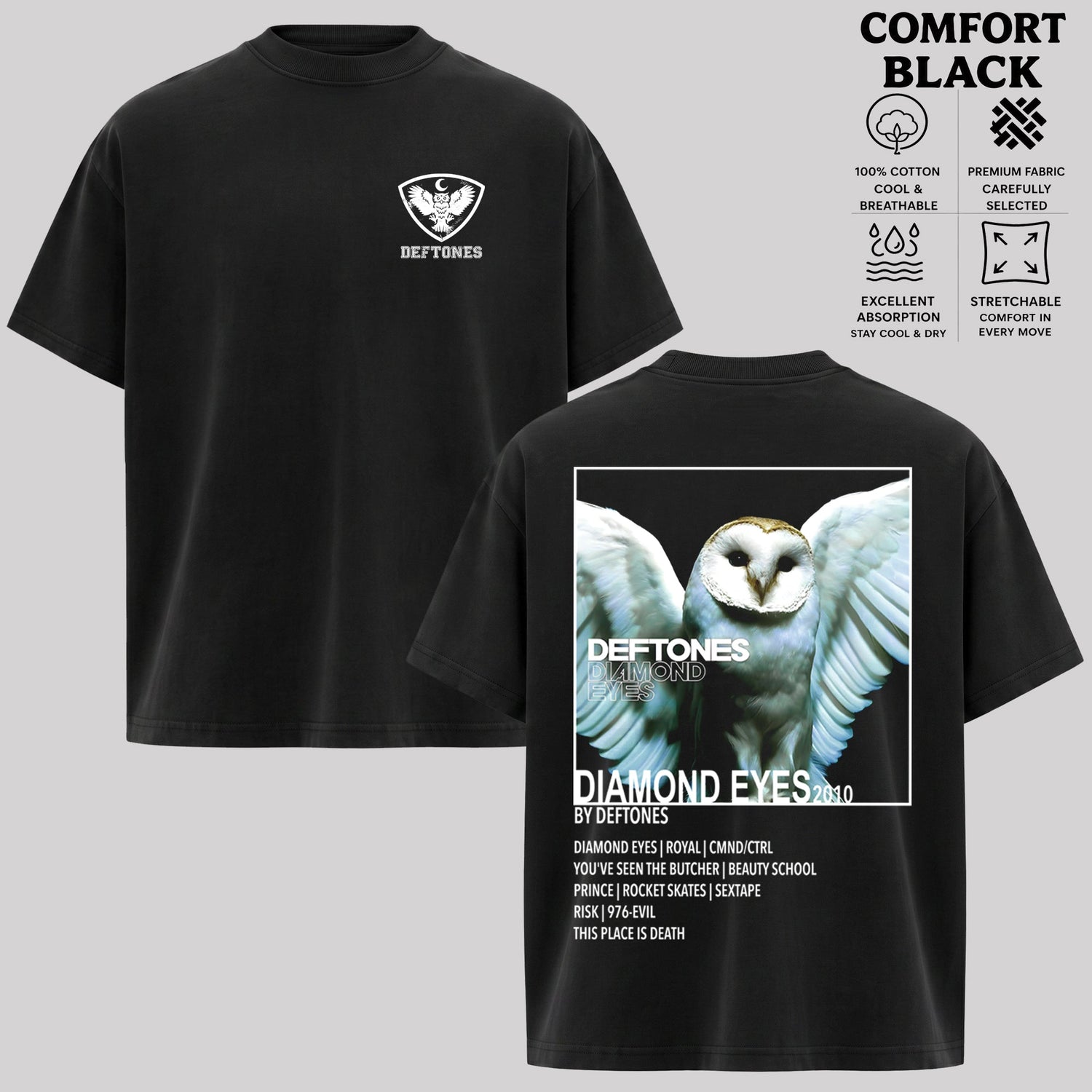 Vintage Deftones Band-Diamond Eyes Music Album Cover T-Shirt & Hoodie