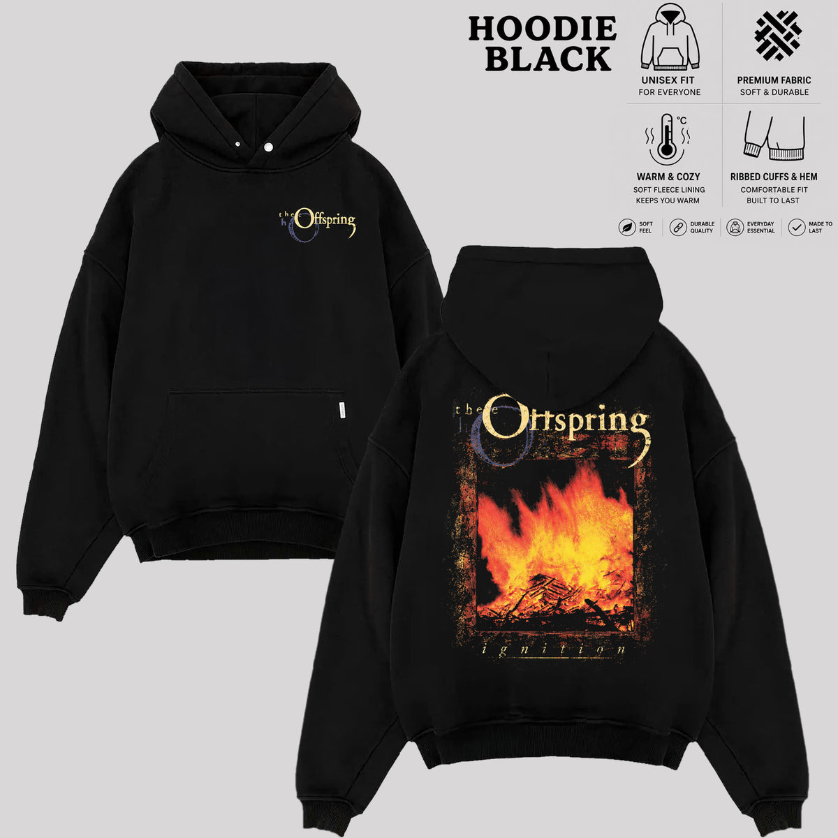 Retro The Offspring Rock Band Music Graphic T-Shirt , Hoodie