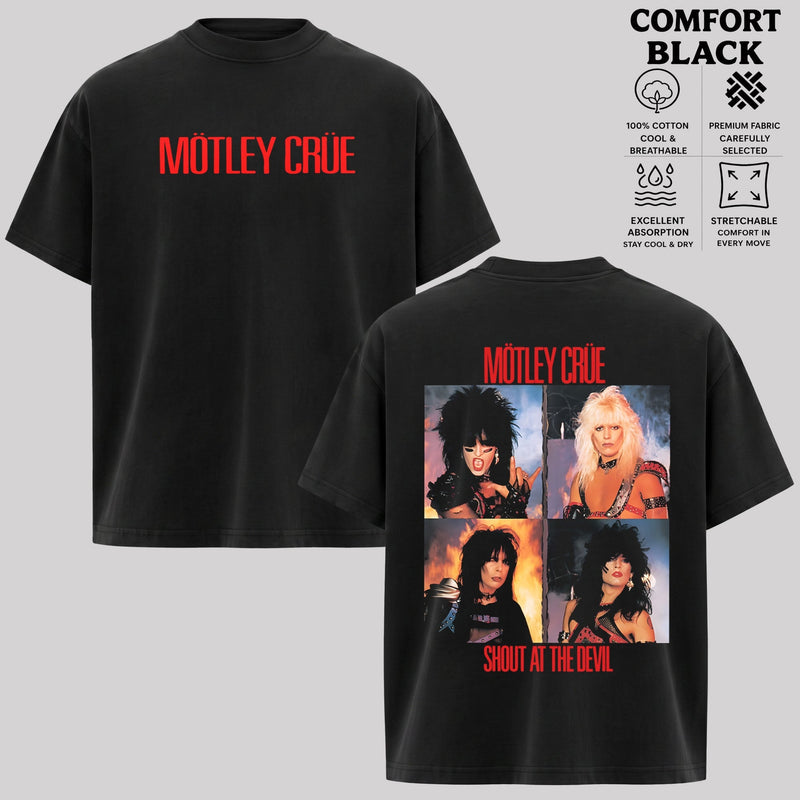 Vintage 90s Motley Crue Band Rock T-shirt  & Hoodie