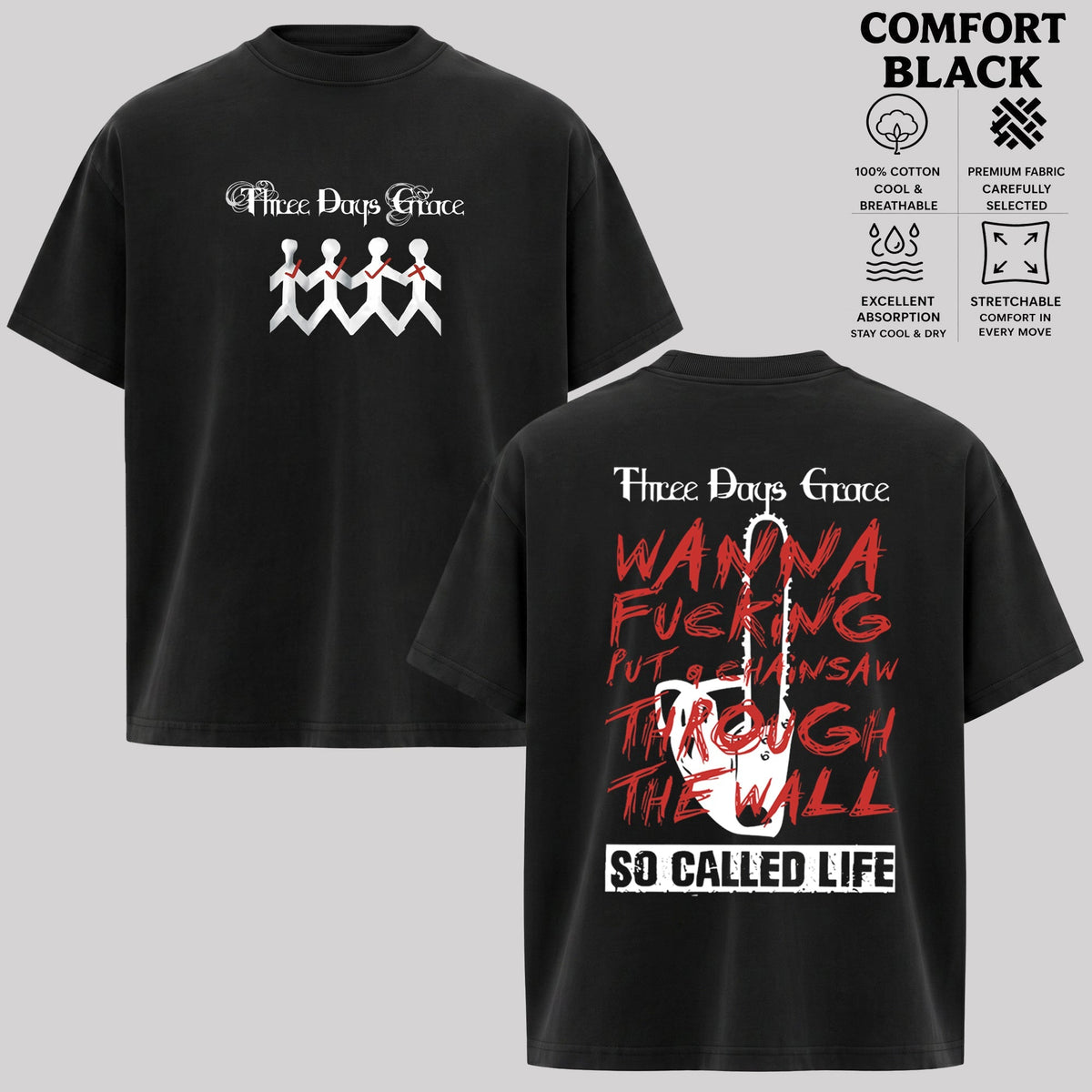 So Called Life Tee â€“ Three Days Grace T-shirt & hoodie