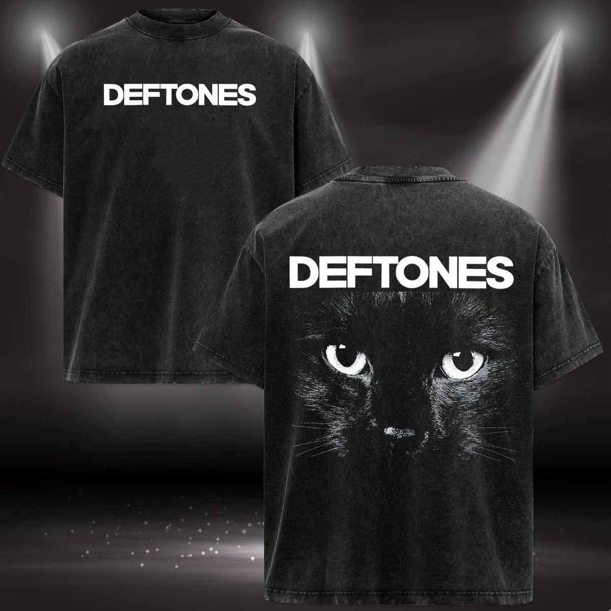 Deftones Cat Shirt, Vintage 90s Band Tee, Dark Y2k Graphic T-Shirt & Hoodie
