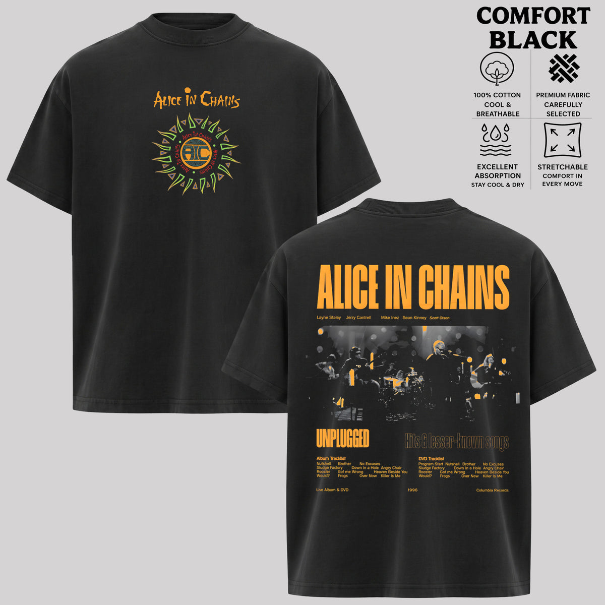 Vintage Album Alice In Chains Band Rock Band T-Shirt, Hoodie