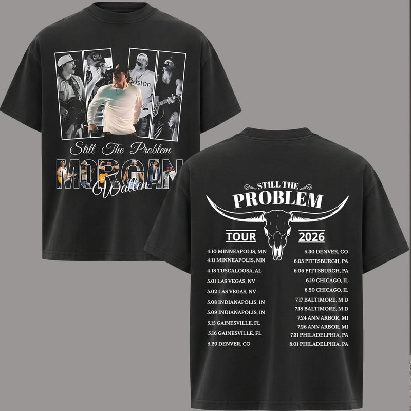 Retro Morgan Wallen Still The Problem Tour 2026 T-Shirt & Hoodie