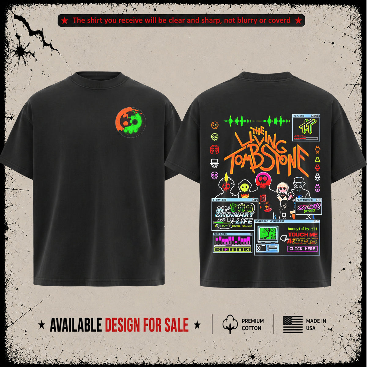 Retro The Living Tombstone T-Shirt & Hoodie