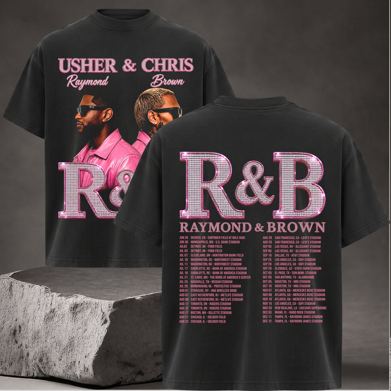 Retro The R&B Tour 2026 Raymond & Brown T-Shirt