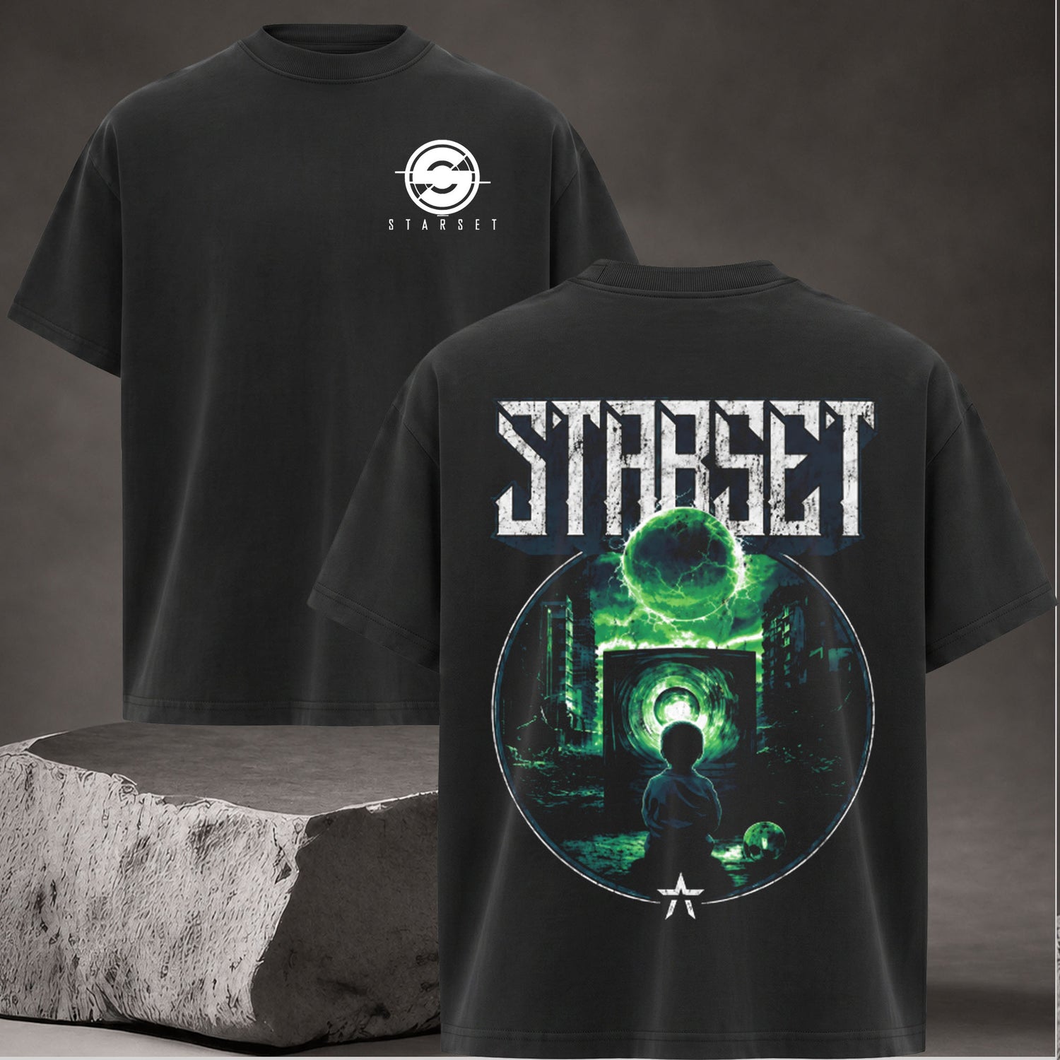 Vintage STARSET Rock Band Tee, Double-Sided Alternative Metal Shirt