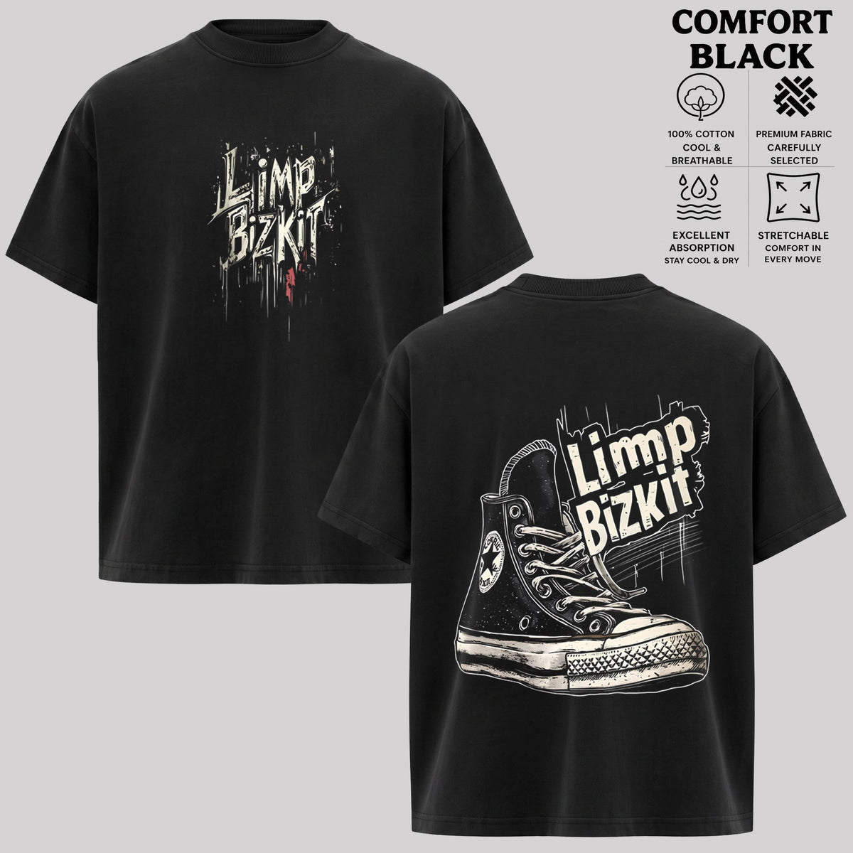 Retro LIMP BIZKIT NU METAL BAND T Shirt & Hoodie