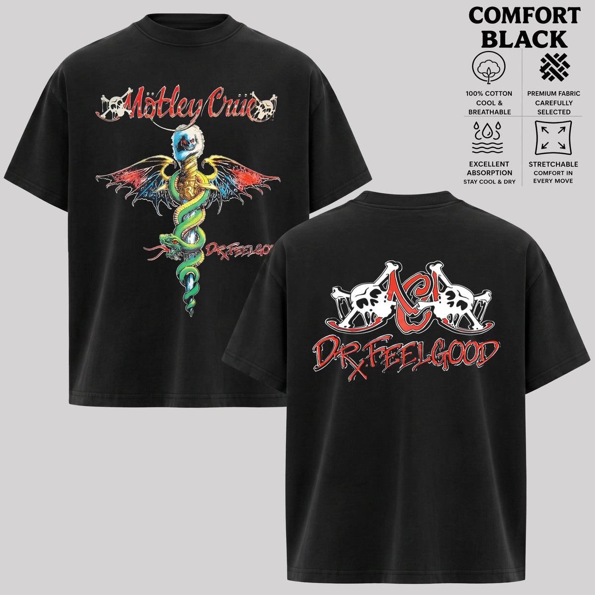 Retro Dr. Feelgood Winterland 2 Sided T-shirt  & Hoodie