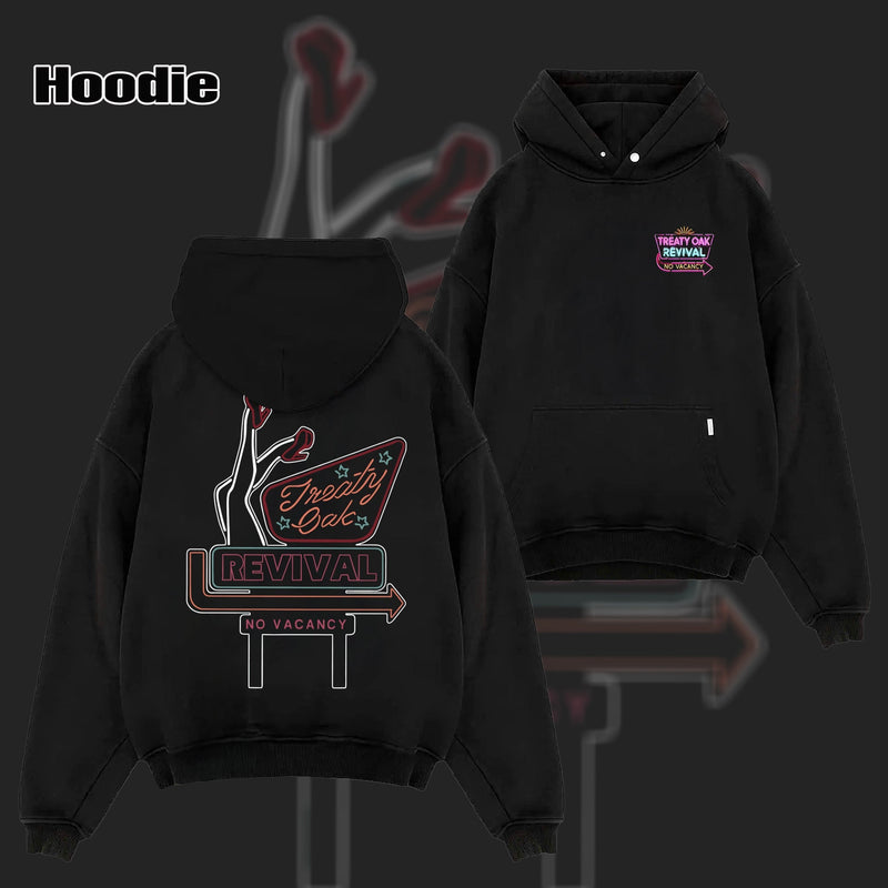 ReTro Treaty Oak Revival Band No Vacancy Double Sided T-Shirt & Hoodie