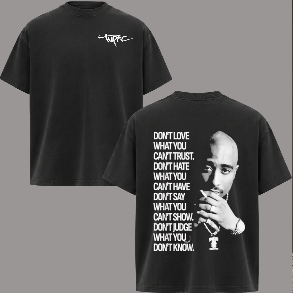Tupac 90s Hip Hop Graphic Tee T-Shirt & Hoodie