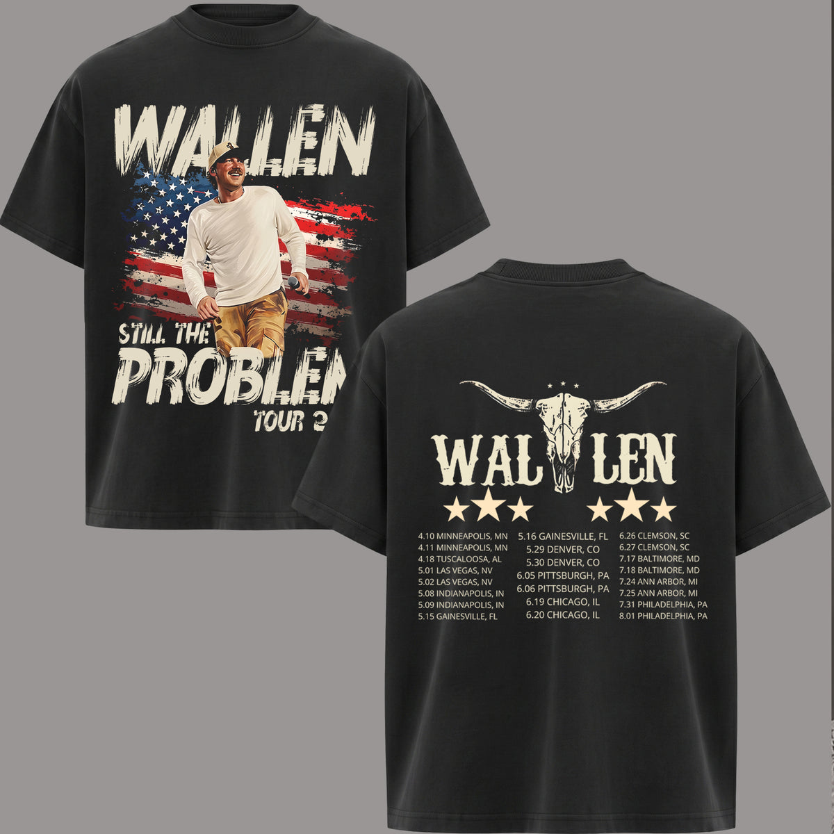 Vintage Morgan Wallen Still The Problem Tour 2026 T-Shirt & Hoodie