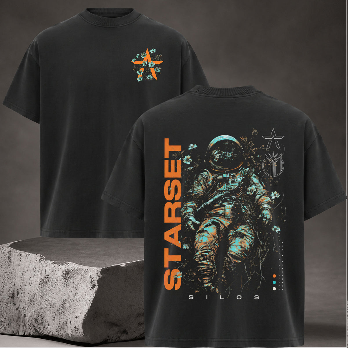 Vintage STARSET Rock Band Graphic Tee Shirt