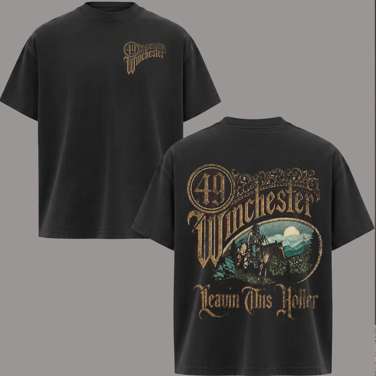 Retro 49 Winchester Western Rock T-Shirt , Hoodie