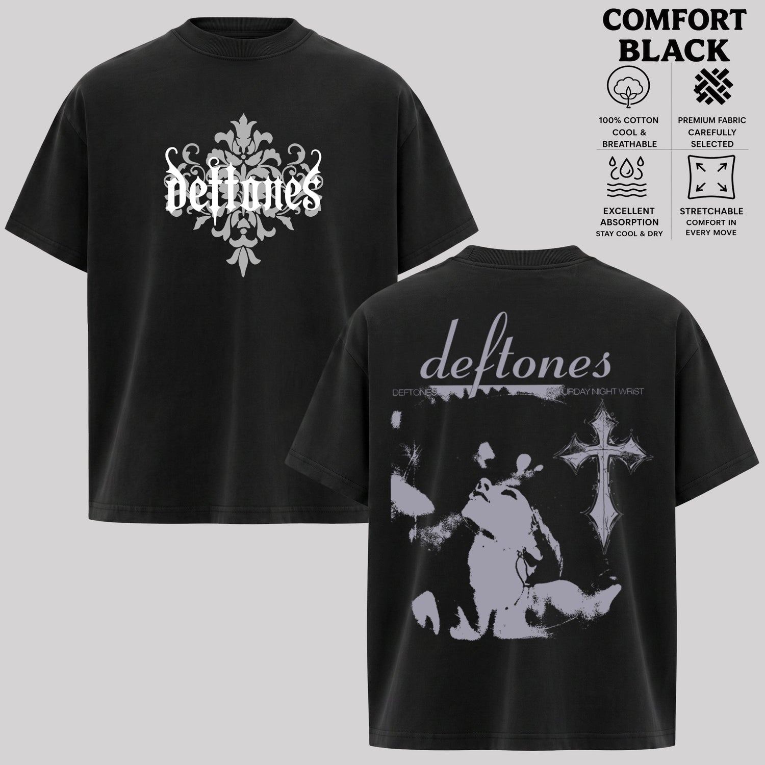 Retro Deftones Band Graphic T-shirt & Hoodie
