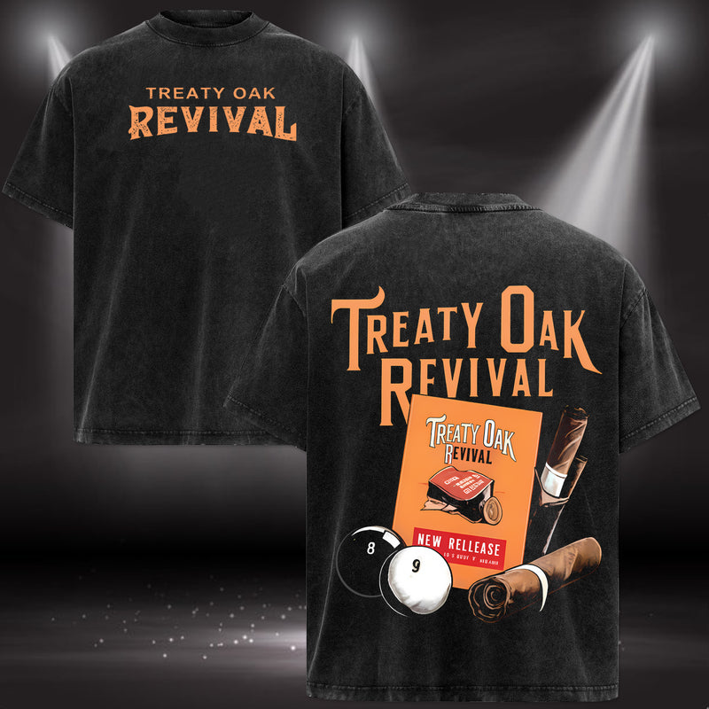Treaty Oak Revival T-shirt features a design inspired by Western country rock music T-shirt & Hoodie