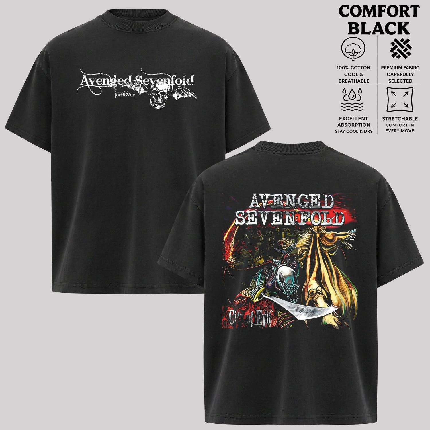 Avenged Sevenfold City of Evil graphic T-shirt & Hoodie