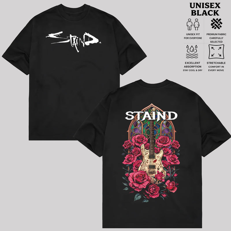 Retro Staind Guitar Rose T-Shirt & Hoodie
