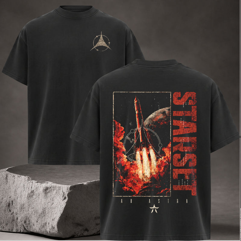 Vintage STARSET Rock Band Tee, Double-Sided Graphic Tee Shirt