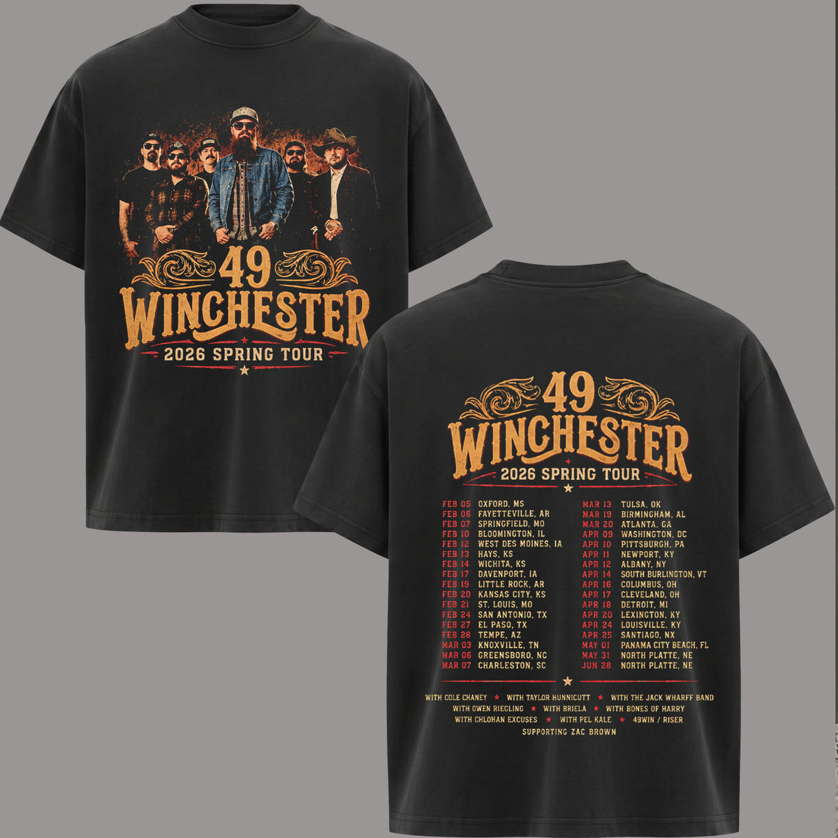 Vintage 49 Winchester Country Rock Lover  T-Shirt