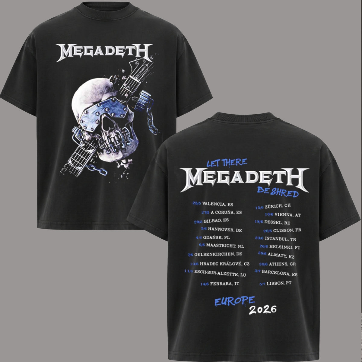 Retro Megadeth Rock band Music Graphic T-Shirt & Hoodie