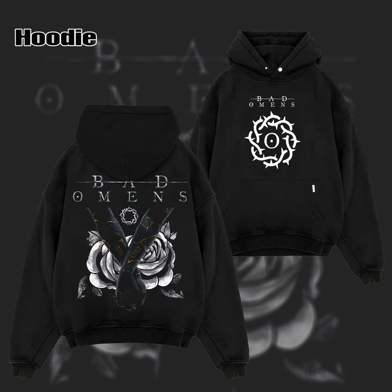 Retro Bad Omens Merch Bad Omens American Metalcore Band T Shirt & Hoodie